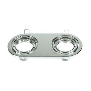 CHROME DOWNLIGHT 2xMR16 50W