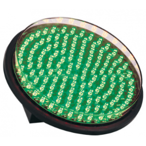 13W GREEN LED TRAFFIC LIGHT TRNSP LENS 300mm 86-265VAC