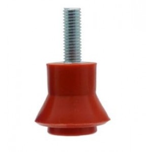 10mm RED PLASTIC INSULATOR M-F