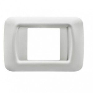 2 Gang White Top System Plate