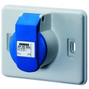 16A 2P+E 230V IP44 Socket Outlet