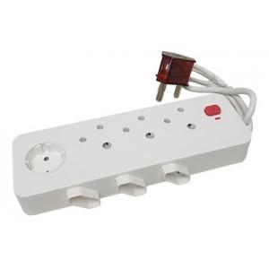 3XSA+3X2-PIN+SCHUCKO Extender C/W Surge + O\l Prot.