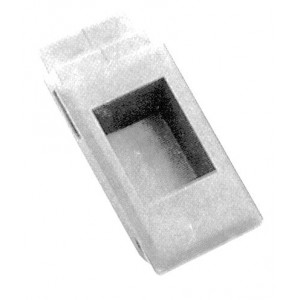 White Plastic Slide Door Latch