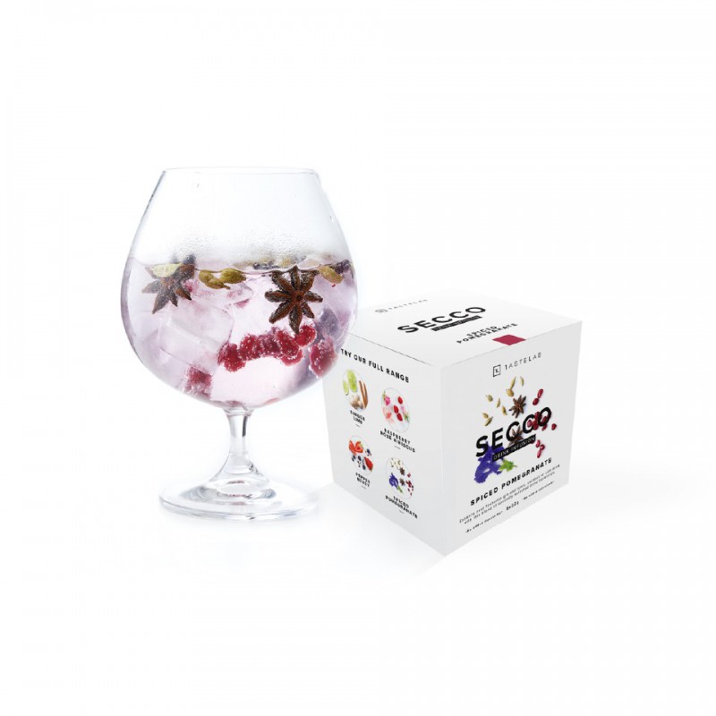 Gin Tribe Secco 8 Pack - Mixed Drink Infusion - Includes 8 packets of : Spiced Pomegranate