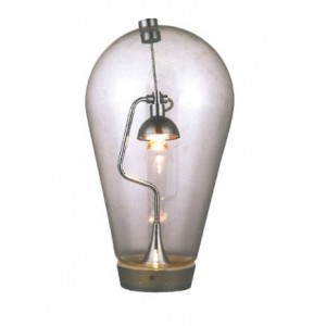 230VAC 50W GU10 Table Lamp Clear Glass