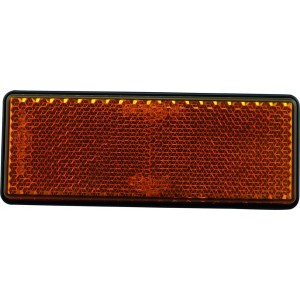 PACK 2x RECTANGULAR REFLECTER 88.6X34.6X9 AMBER