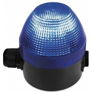 12-24VAC/DC STEADY/FLASHING BLUE BEACON 1Hz
