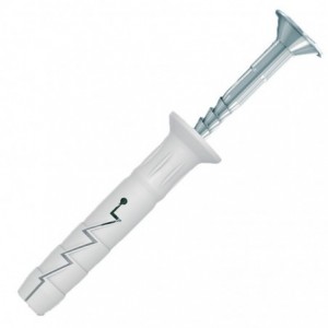 Nyl HAMMER-IN Fixing 6X80MM + Csk Head X10 -BAG