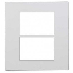 White 4X4 6 Gang Cover Plate