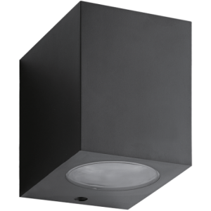 230VAC 7W Max GU10 LED Wall Down Light Plastic Black