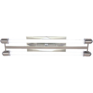 230VAC 2FT 2X9W Satin Nickel Fitting 665X105MM