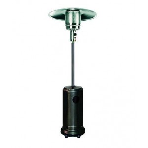 Black Mild Steel Gas Patio Heater 2210MM High