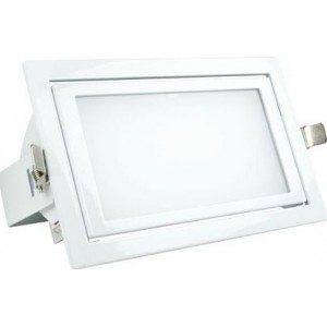 100-245VAC 40W Warm White LED Alum. Down Light