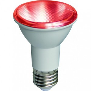 85-260VAC 6W Red LED Spot Light E27 42DEG