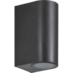 230VAC 2X7W Max GU10 LED Wall UP/DOWN Light Plastic Black