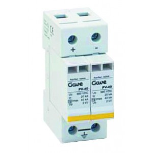 1000VDC. In 20KA- Imax 40KA DC Surge Arrester