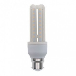 24VDC 9W Cool White B22 3U LED Lamp 4200K