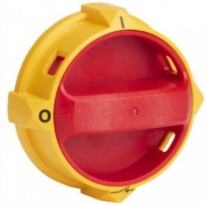 YELLOW/RED Padlockable Operating Handle For KU/RT 25-40A