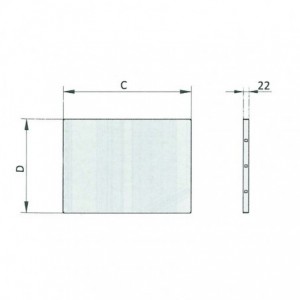 GALV CUBICLE CHASSIS PLATE KIT 501Wx968H
