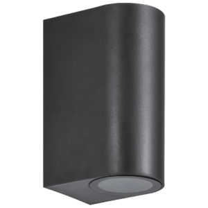 230VAC 7W Max GU10 LED Wall UP/DOWN Light Plastic Black