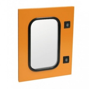 Spare Orange Glass Door For Enclosure 500 X 400MM (no Lock)