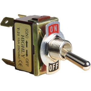 Toggle Sw S.rtn ON-OFF Dpst 16A