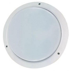 White Bulkhead 2D 16W Opal Plastic IP65