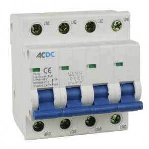 40AMP 4P 4.5kA C CURVE DIN MCB
