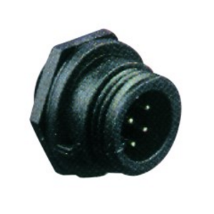 3POLE. 8A Chassis Mount Male Cable Connector 250V