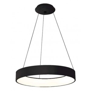 230VAC 32W Black LED Pendant Fitt. DIA.600X85MM Cct Adj.
