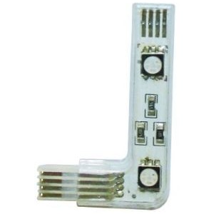 Left Bend Connector 2LED Blue