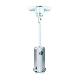 Silver Mild Steel Gas Patio Heater 2210MM High