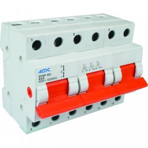 3P 125A Din Changeover Switch