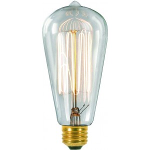 110-240V 60W Pear Shape Carbon Filament Lamp E27