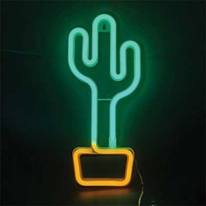 Cactus LED Neon Motif GREEN/WW 3XAA/USB