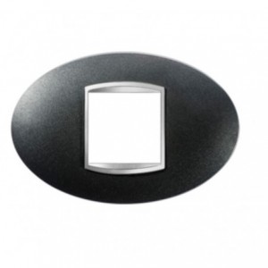 Chorus Art 2-GANG Cover Plate Slate Grey