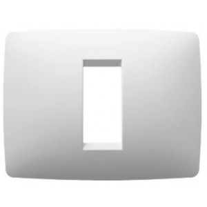 Geo Plate 1-GANG Milk White
