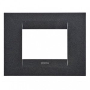 Geo Plate 3-GANG Slate