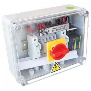 150VDC 1-WAY 20A OFF-GRID String Box C/W Spd IP55