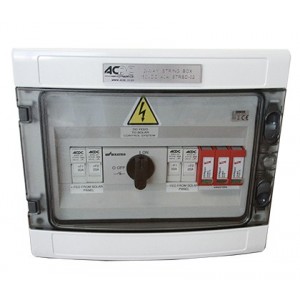 150VDC 2-WAY 40A OFF-GRID Din String Box C/W Spd IP65