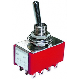 MINI Sw ON-ON(ON-OFF) Solder Tag 4PDT 2A