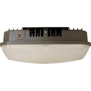 100-277VAC 40W 6000K DC ALU./PC LED Gas Station Canopy Light