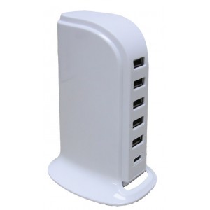 100-240VAC USB Desktop Adaptor 6A 5V