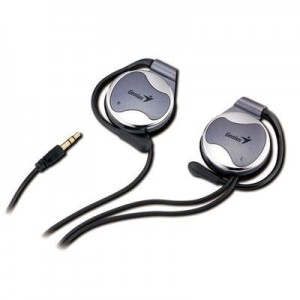 Genius 31710077100 Ear-Hook Headphones - Silver
