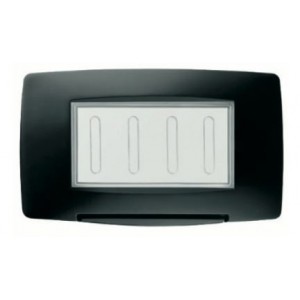 Chorus 4-GANG Watertight Plate Black