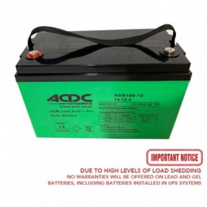 12V 100AH Agm Lead Acid + Gel Solar Battery