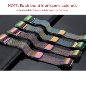 Fitbit Charge 2 Stainless Steel Band - Adjustable Replacement Strap - Pearlescent