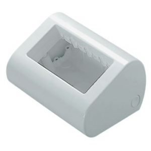 4 Gang White Desktop Enclosure