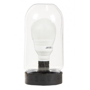 Fitting Plastic Jam Jar Type B22 C/W 9W Warm White Cfl