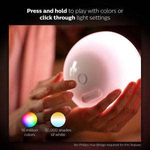 Philips Hue Go White and COLOUR Dimmable LED Smart Table Lamp - Compatible with Amazon Alexa, Apple HomeKit and Google Assistant